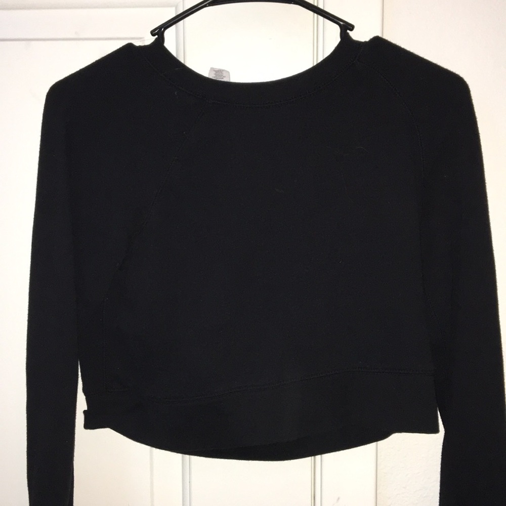 Forever 21 cropped black sweater
